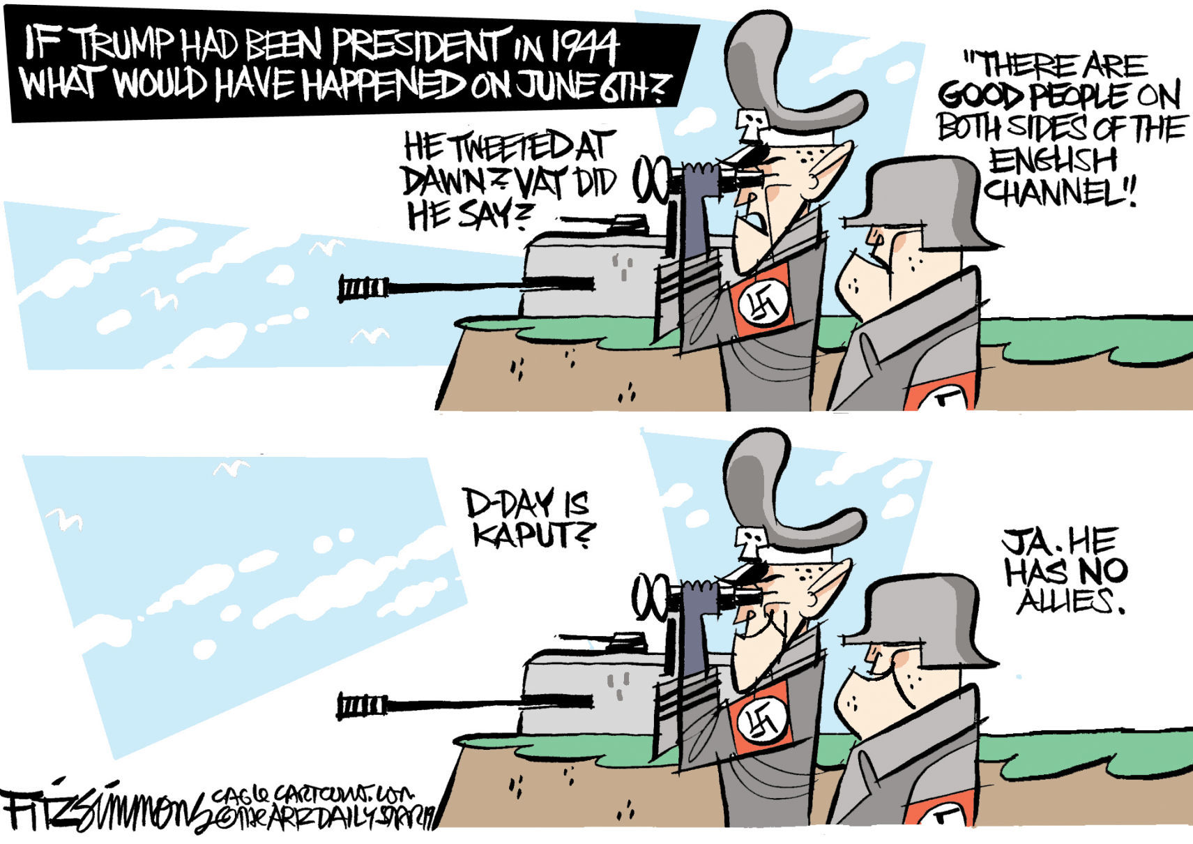 Daily Fitz Cartoon: D-Day